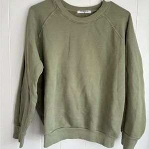Perfectwhitetee sage green sweatshirt medium
